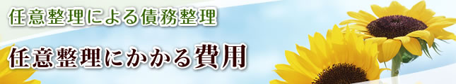 任意整理にかかる費用